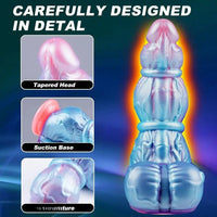 10.6in Huge Monster Knot Thick Silicone Fantasy Soft Dildo With Suction Cup