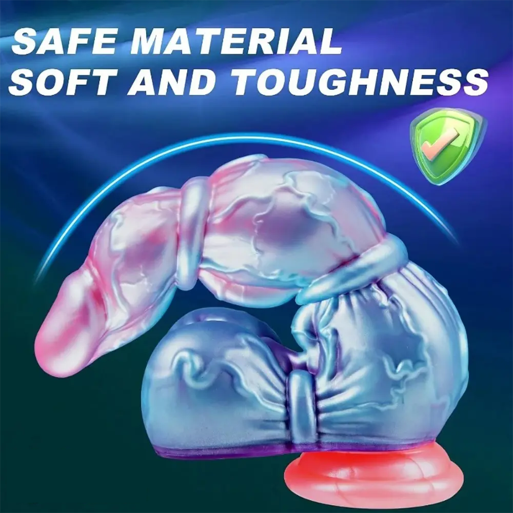 10.6in Huge Monster Knot Thick Silicone Fantasy Soft Dildo With Suction Cup