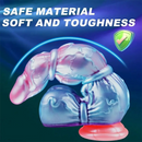 10.6in Huge Monster Knot Thick Silicone Fantasy Soft Dildo With Suction Cup