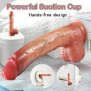 10.6in Realistic Movable Foreskin Sliding Silicone Penis Big Dildo For Women
