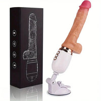 10.6in Realistic Thrusting Dildo Vibrator with Handle Sucker Sex Machine