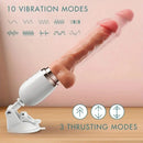 10.6in Realistic Thrusting Dildo Vibrator with Handle Sucker Sex Machine