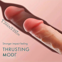 10.6in Realistic Thrusting Dildo Vibrator with Handle Sucker Sex Machine