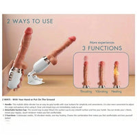 10.6in Realistic Thrusting Dildo Vibrator with Handle Sucker Sex Machine