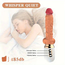 10.6in Realistic Thrusting Dildo Vibrator with Handle Sucker Sex Machine