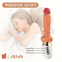 10.6in Realistic Thrusting Dildo Vibrator with Handle Sucker Sex Machine