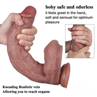 10.6in Silicone Penis Dildo Sex Toy With Sucker For G Spot Stimulation