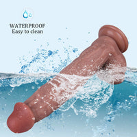 10.6in Silicone Penis Dildo Sex Toy With Sucker For G Spot Stimulation