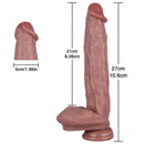 10.6in Silicone Penis Dildo Sex Toy With Sucker For G Spot Stimulation