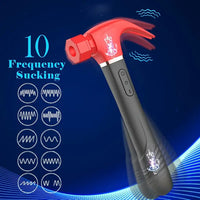 10.6in Silicone Soft Thrusting Sucking Swing Flapping Beating Dildo