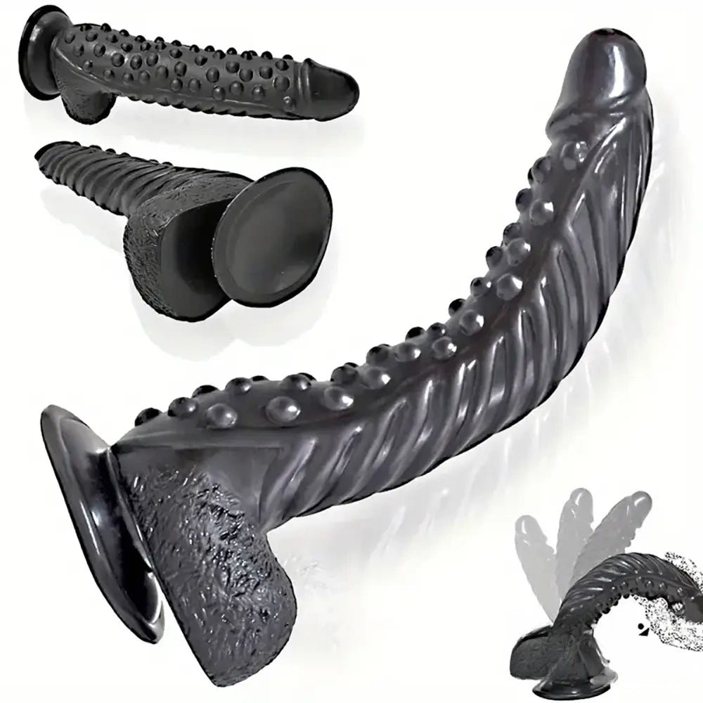 10.6in Spiked Big Fantasy Grainy Dildo For Vagina Prostate Stimulation