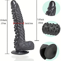 10.6in Spiked Big Fantasy Grainy Dildo For Vagina Prostate Stimulation