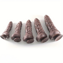 10.75in Thick G-spot Fantasy Big Silicone Soft Dildo With BDSM Hemp Rope