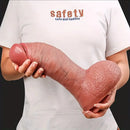 10.7in Soft Silicone Big Dildo For Female Pleasure Couple Flirting Toy