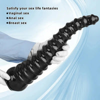 10.82in 13.38in 16.73in Super Large Black Anal Plug Dildo For Men Women