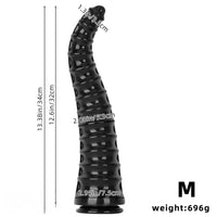 10.82in 13.38in 16.73in Super Large Black Anal Plug Dildo For Men Women