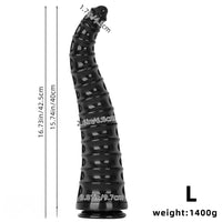 10.82in 13.38in 16.73in Super Large Black Anal Plug Dildo For Men Women