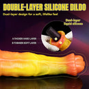 10.82in 13.85in 17.4in Dual Layer Silicone Horse Animal Huge Dildo Sex Toy