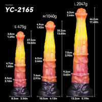 10.82in 13.85in 17.4in Dual Layer Silicone Horse Animal Huge Dildo Sex Toy