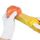 10.82in 13.85in 17.4in Dual Layer Silicone Horse Animal Huge Dildo Sex Toy