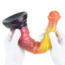10.82in 13.85in 17.4in Dual Layer Silicone Horse Animal Huge Dildo Sex Toy