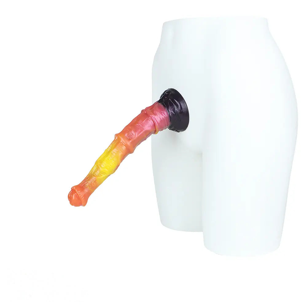 10.82in 13.85in 17.4in Dual Layer Silicone Horse Animal Huge Dildo Sex Toy