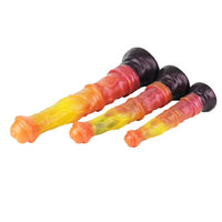 10.82in 13.85in 17.4in Dual Layer Silicone Horse Animal Huge Dildo Sex Toy