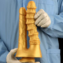10.82in Big Silicone Soft Gold Double-headed Dildo For Female Lesbian