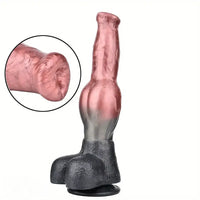 10.82in Liquid Silicone Soft Dog Knot Monster Female Male Animal Dildo