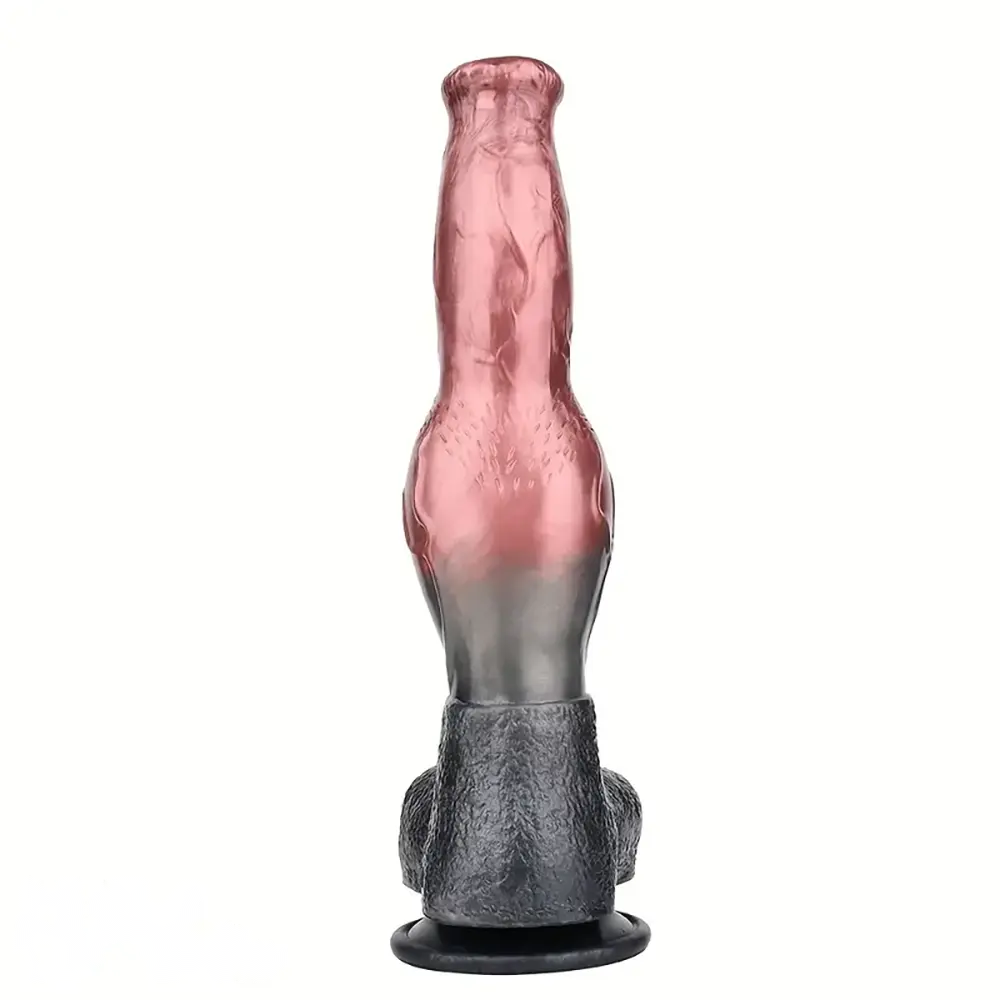 10.82in Liquid Silicone Soft Dog Knot Monster Female Male Animal Dildo
