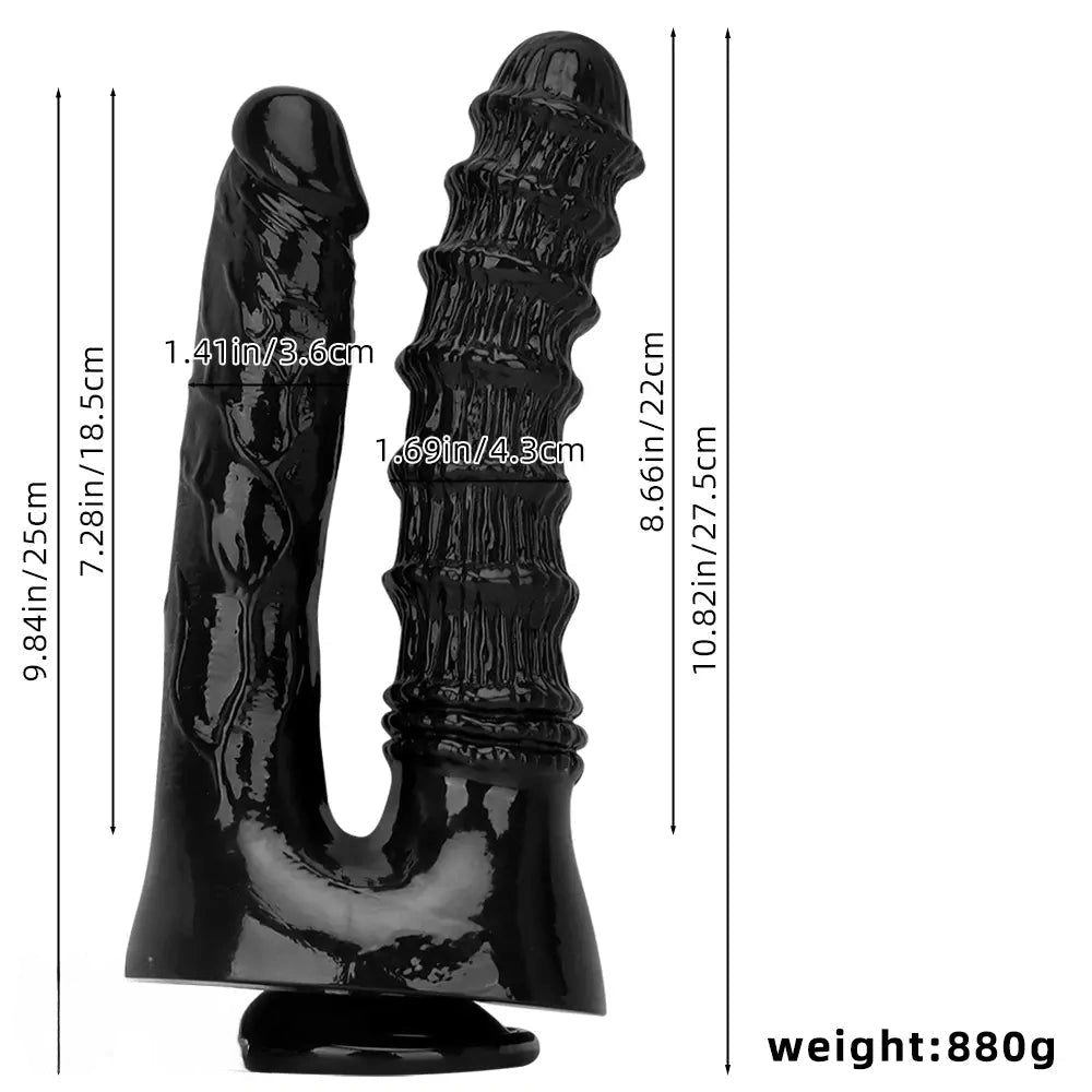 10.82in Oversized Double-headed Dildo For Lesbian Couple Gay Sex Toy