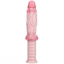 10.82in Real Feeling Double Layer Silicone Soft Handle Flexible Big Dildo
