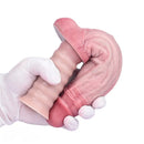 10.82in Real Feeling Double Layer Silicone Soft Handle Flexible Big Dildo