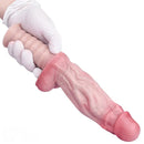 10.82in Real Feeling Double Layer Silicone Soft Handle Flexible Big Dildo