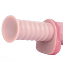 10.82in Real Feeling Double Layer Silicone Soft Handle Flexible Big Dildo