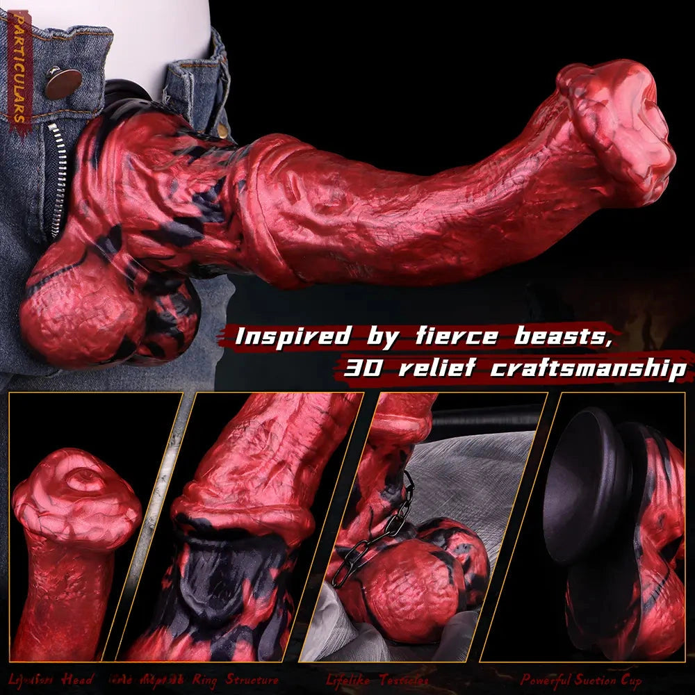 10.83in Horse Cock Dildo Soft Silicone Male Masturbator Adult Toy