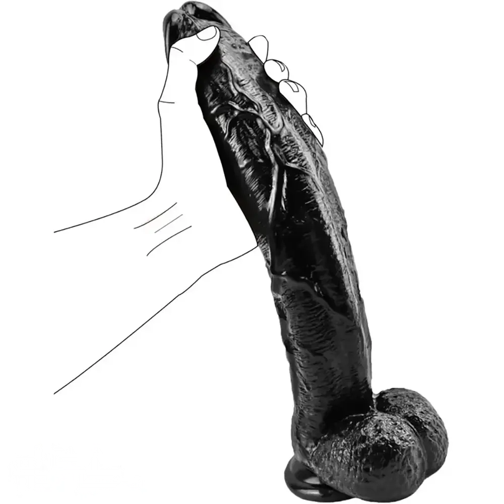 10.83in Huge Big G Spot Cock Real Dildo With Powerful Suction Cup