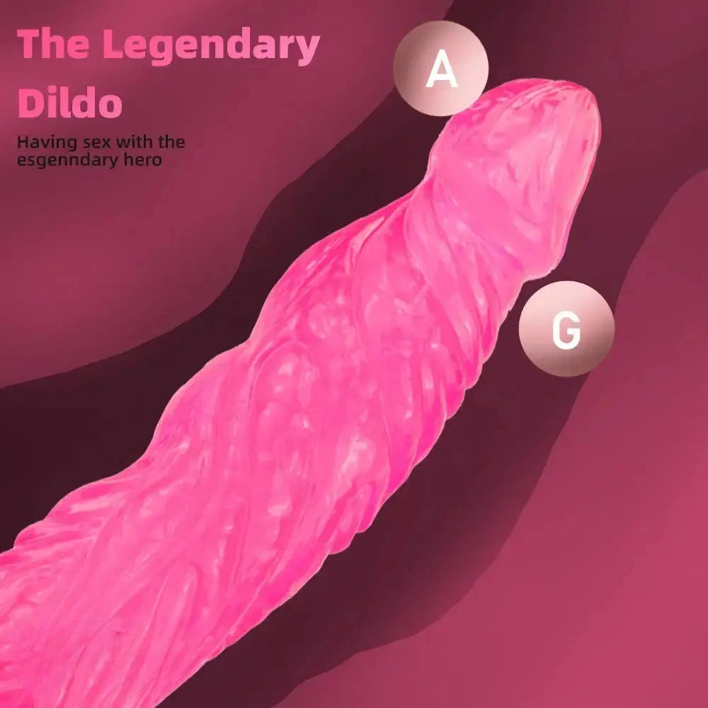 10.83in PVC Realistic Textured Bumpy Dildo For Women Men Gay Hand Free Play