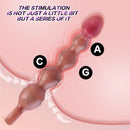 10.8in Big Vibrating Silicone Soft Pulling Beads Real Odd Dildo With 3 Motors