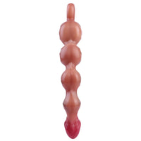 10.8in Big Vibrating Silicone Soft Pulling Beads Real Odd Dildo With 3 Motors