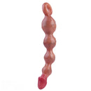 10.8in Big Vibrating Silicone Soft Pulling Beads Real Odd Dildo With 3 Motors