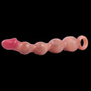 10.8in Big Vibrating Silicone Soft Pulling Beads Real Odd Dildo With 3 Motors