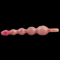 10.8in Big Vibrating Silicone Soft Pulling Beads Real Odd Dildo With 3 Motors