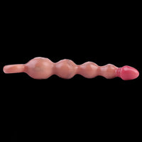 10.8in Big Vibrating Silicone Soft Pulling Beads Real Odd Dildo With 3 Motors