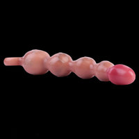 10.8in Big Vibrating Silicone Soft Pulling Beads Real Odd Dildo With 3 Motors