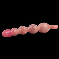 10.8in Big Vibrating Silicone Soft Pulling Beads Real Odd Dildo With 3 Motors