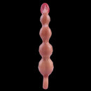 10.8in Big Vibrating Silicone Soft Pulling Beads Real Odd Dildo With 3 Motors