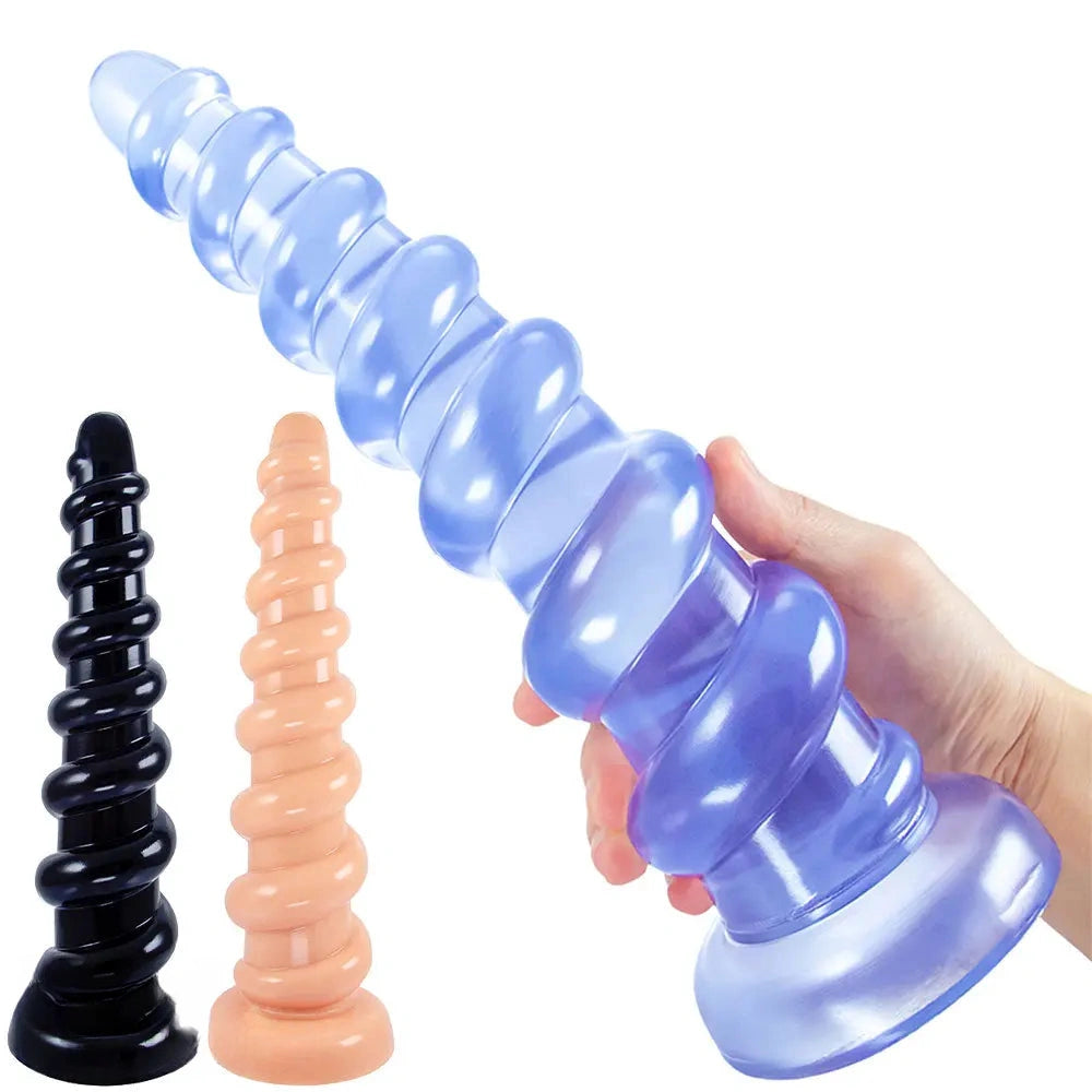 10.8in Graduated Beads PVC Women Men Large Anal Dildo Butt Plug
