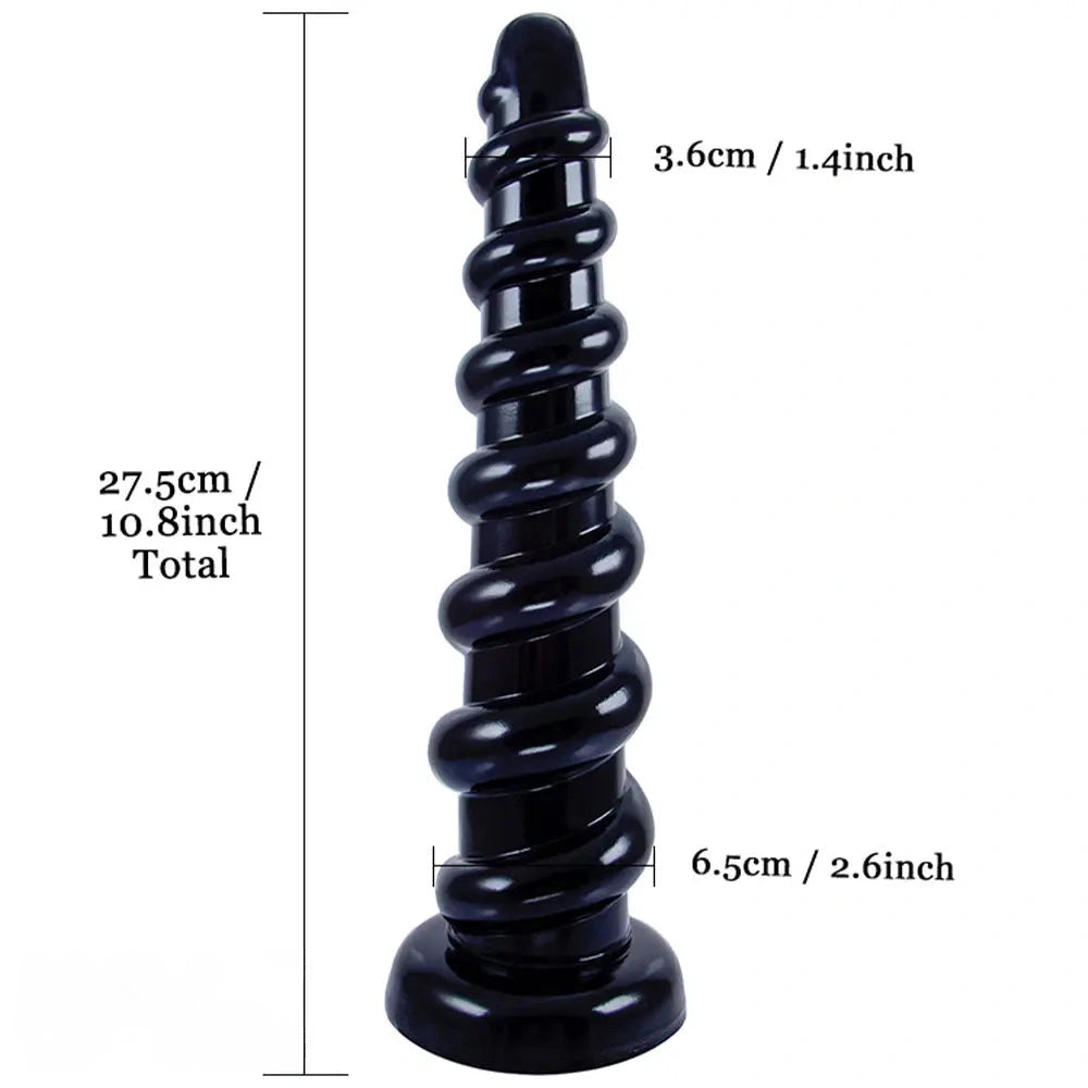 10.8in Graduated Beads PVC Women Men Large Anal Dildo Butt Plug