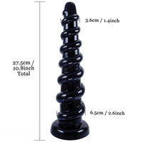 10.8in Graduated Beads PVC Women Men Large Anal Dildo Butt Plug